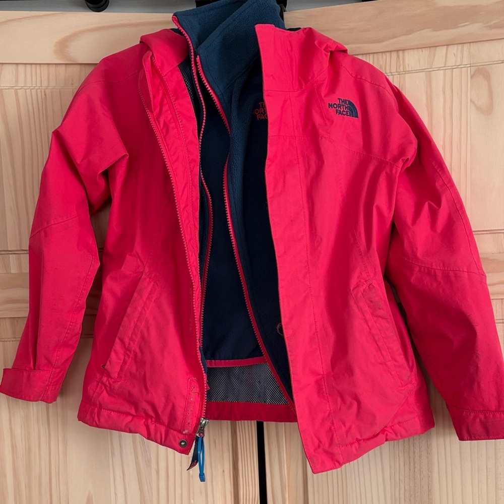 The North Face Kids Bright Pink Winter Jacket